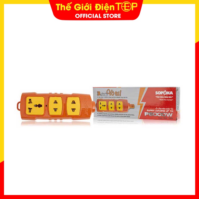 Ổ Cắm Chịu Tải Cực Lớn 6000W Sopoka
