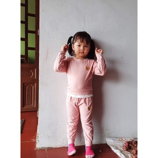 Bộ thun Cotton zip Hàn xịn sò cho bé