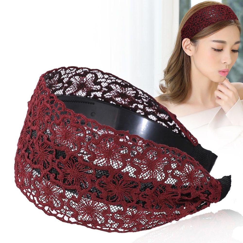 Cài Tóc Ren Hoa Bản To Thời Trang Cho Nữ