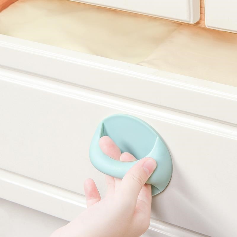 Tay Cầm Tay Nắm Cửa Hình Tròn Dán Tường Thay Thế Cửa Phòng Cửa Tủ Cửa Tủ Bếp Ngăn Kéo Chất Nhựa ABS Cao Cấp.