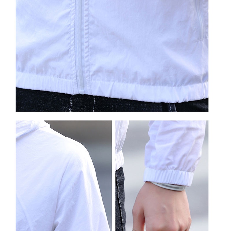 Adidas Áo Khoác Thể Thao Có Mũ Chống Nắng Siêu Nhẹ Thoáng Khí Chống Thấm Nước Thời Trang Cho Nam