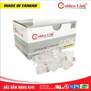 <100% Chính Hãng> Đầu Mạng Golden Link UTP Cat5E Loại Cực Tốt (hộp 100 đầu mạng)