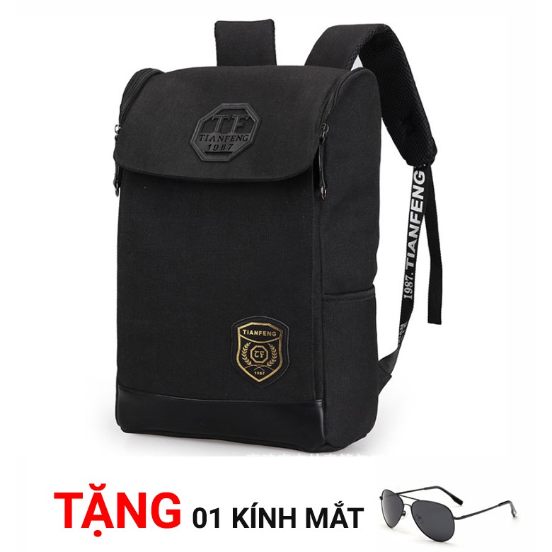 Balo canvas Logo Sang Trọng đi học , du lịch HQ-03 ( Mẫu hot hàn quốc 2018)