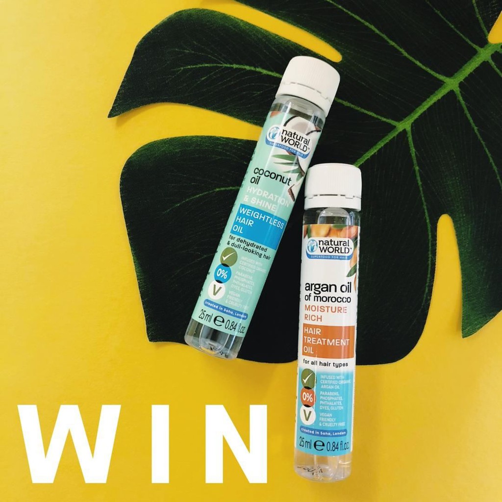 Dầu dưỡng tóc Argan oil of Morocco NATURAL WORLD 25ml - 100ml | BigBuy360 - bigbuy360.vn