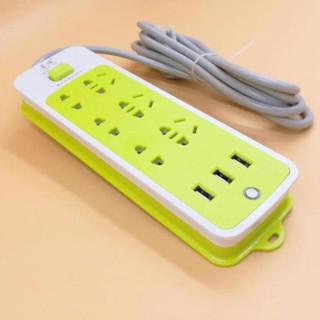 Ổ Cắm Điện Đa Năng USB Xanh