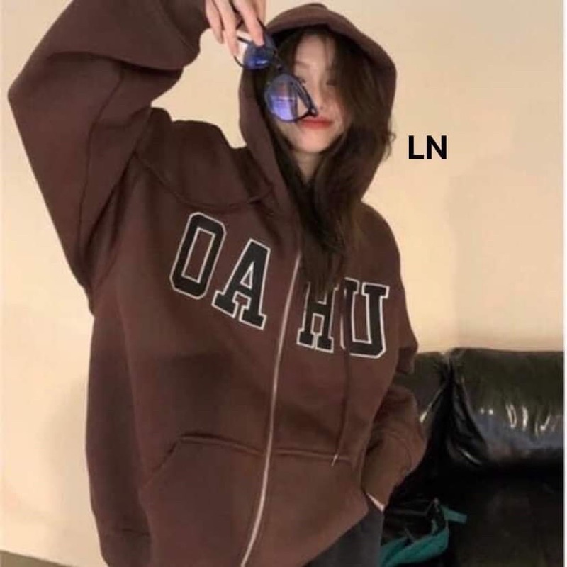 Áo khoác nỉ cotton DAHU LN12