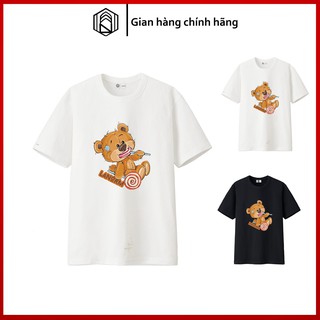 💎FREE SHIP 99k💎 Áo thun Unisex oversize LANORM TEDDY BEAR Basic Tee phông hình gấu nam nữ form rộng màu đen và trắng
