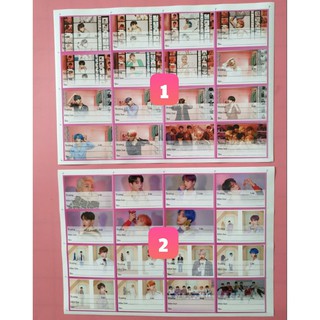 Combo 16 Nhãn Vở BTS BT21