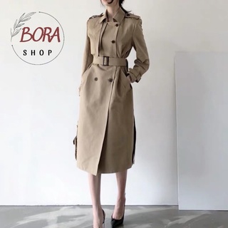 Áo khoác mangto nữ Hàn quốc BORA SHOP dáng dài order