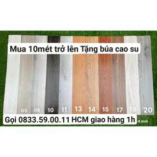 Combo 70 miếng (10m2) Sàn Nhựa Giả Gỗ Keo Tự Dán .