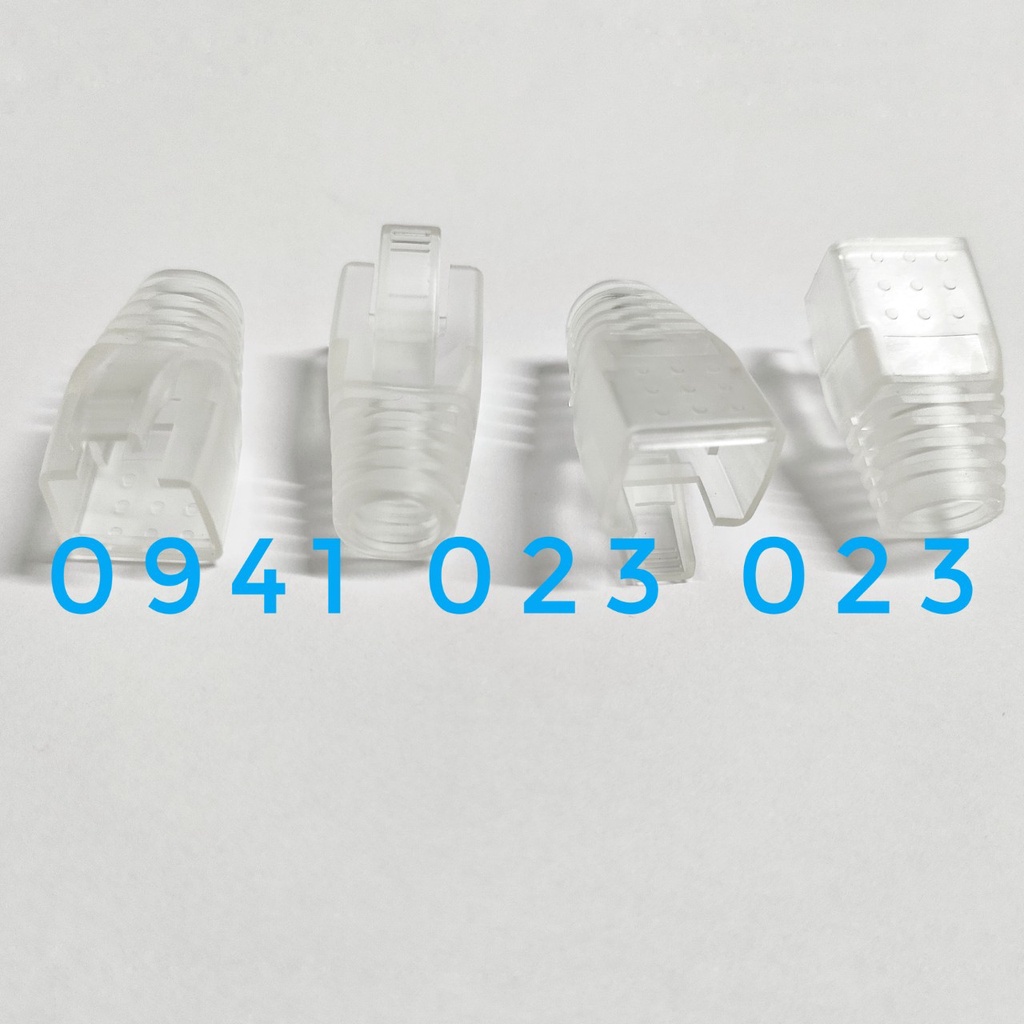Đầu chụp cao su RJ45 trong suốt chuyên dùng cho Cat6A và Cat7 - MODULAR PLUG BOOT