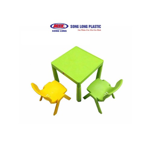 Bàn/ ghế nhựa đa năng mẫu vuông Song Long Plastic-2302-2391