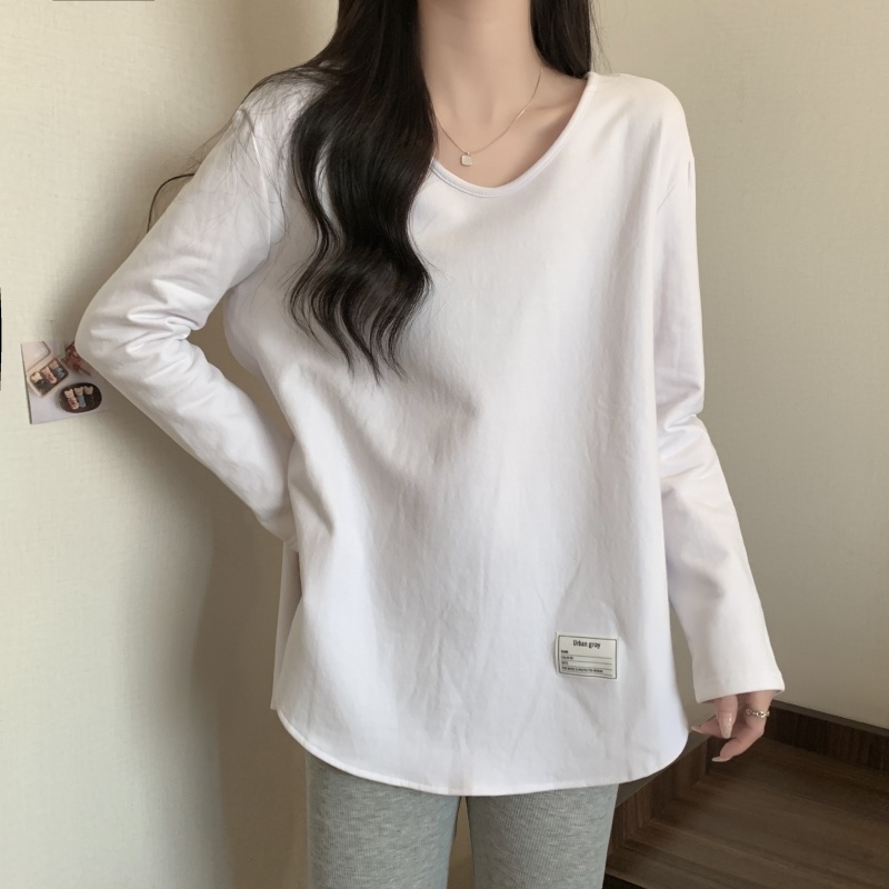 ZHELIHANGFEI Áo Thun Tay Dài Form Rộng Kiểu Dáng Hợp Thời Trang