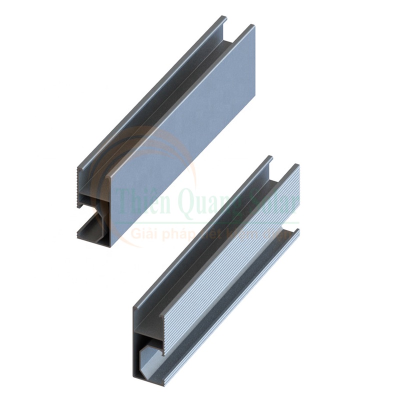 Thanh rail nhôm 2.1m/2.3m solar pin mặt trời