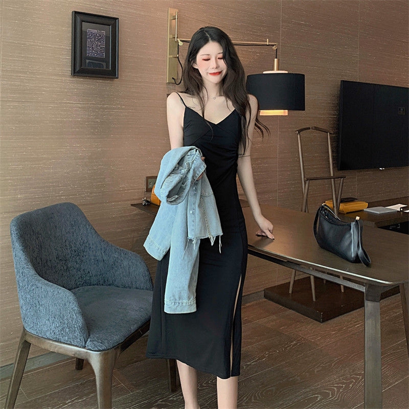 Đầm Dài Dây Màu Trơn Thời Trang Nữ Tính | BigBuy360 - bigbuy360.vn