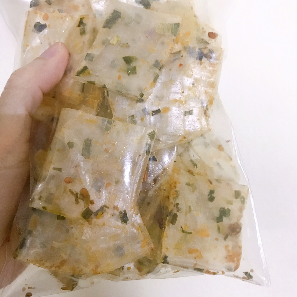 [100 gram] Bánh Tráng trộn cuộn Tôm, Sa Tế / lá chanh / Chà bông tỏi / thập cẩm