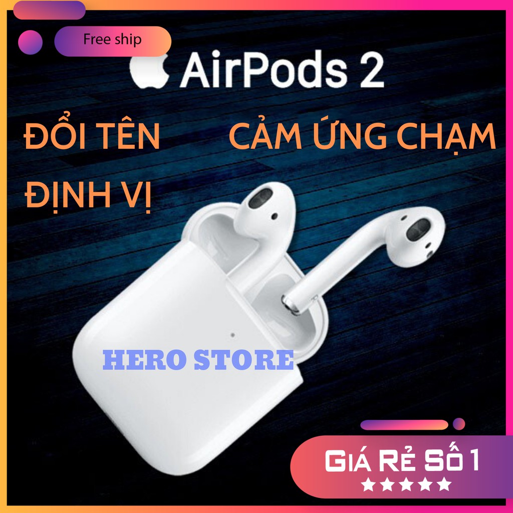 [TOP 1 UY TÍN] Tai nghe Bluetooth Airpods 2 nhét tai REP11 - TẶNG CASE SILICON - BH 6 tháng