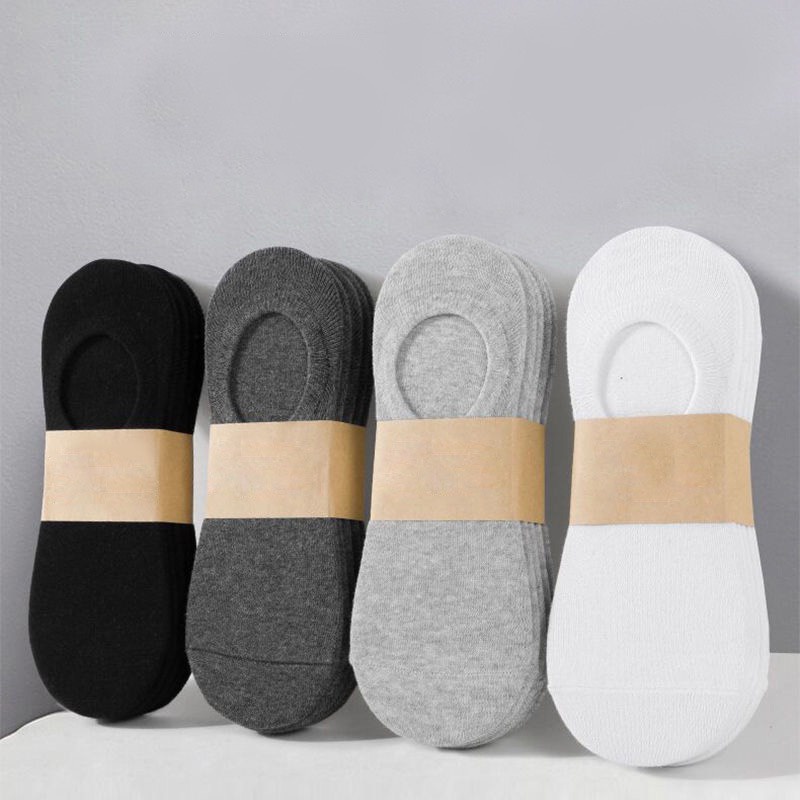 Tất lười tất không cổ unisex nam nữ trơn màu, phong cách trẻ trung, chất liệu co dãn, thấm hút mồ hôi