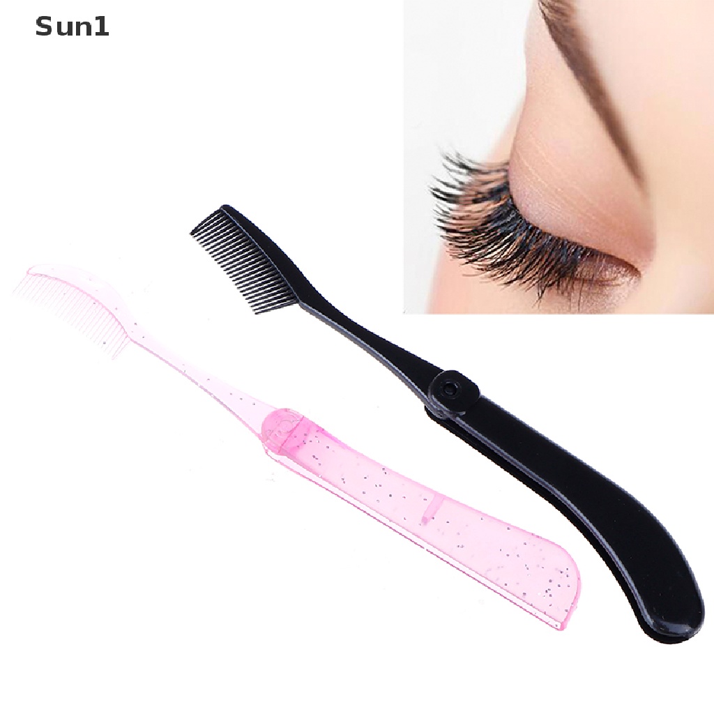 Lược Gấp Chải Lông Mi / Lông Mày Tiện Dụng Chất Lượng Cao Sun1