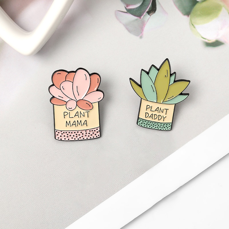 Huy hiệu cài áo hình khu vườn nhỏ nhắn xinh xắn