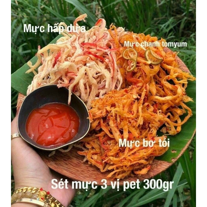KHÔ MỰC MIX 3 VỊ - 300Gr
