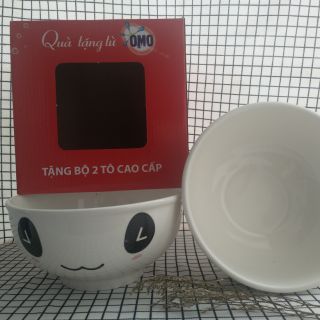 Bộ 2 tô sứ mặt gấu xinh- 18cm