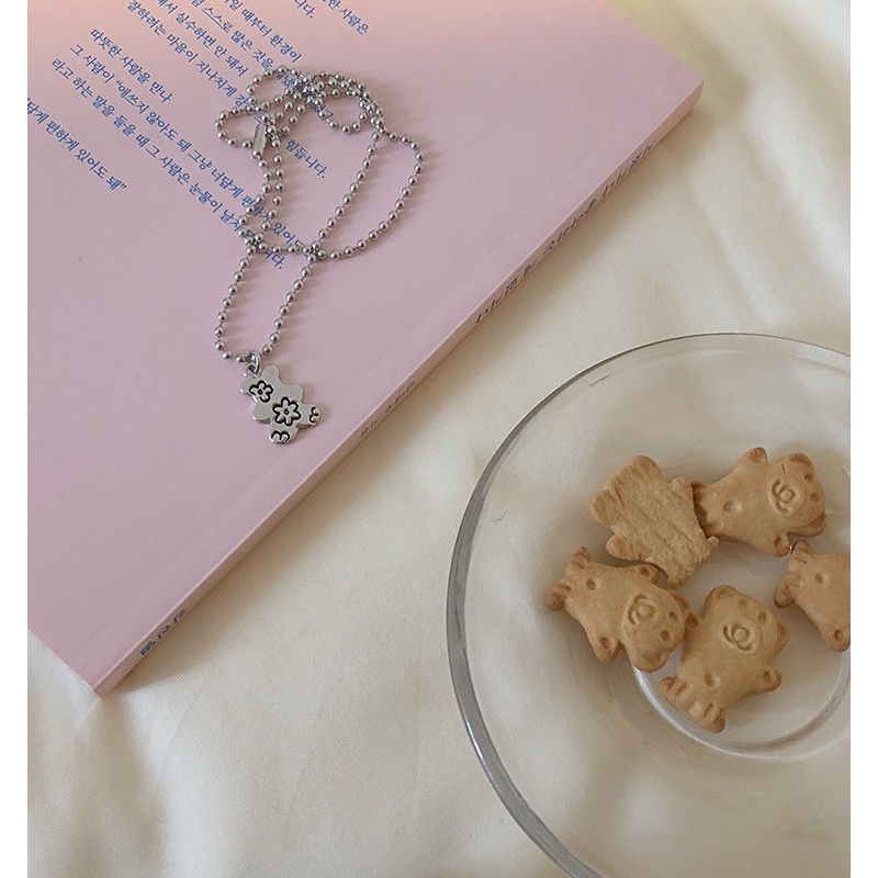 Dây chuyền kiểu xích mặt hình gấu phong cách thời trang hip hop