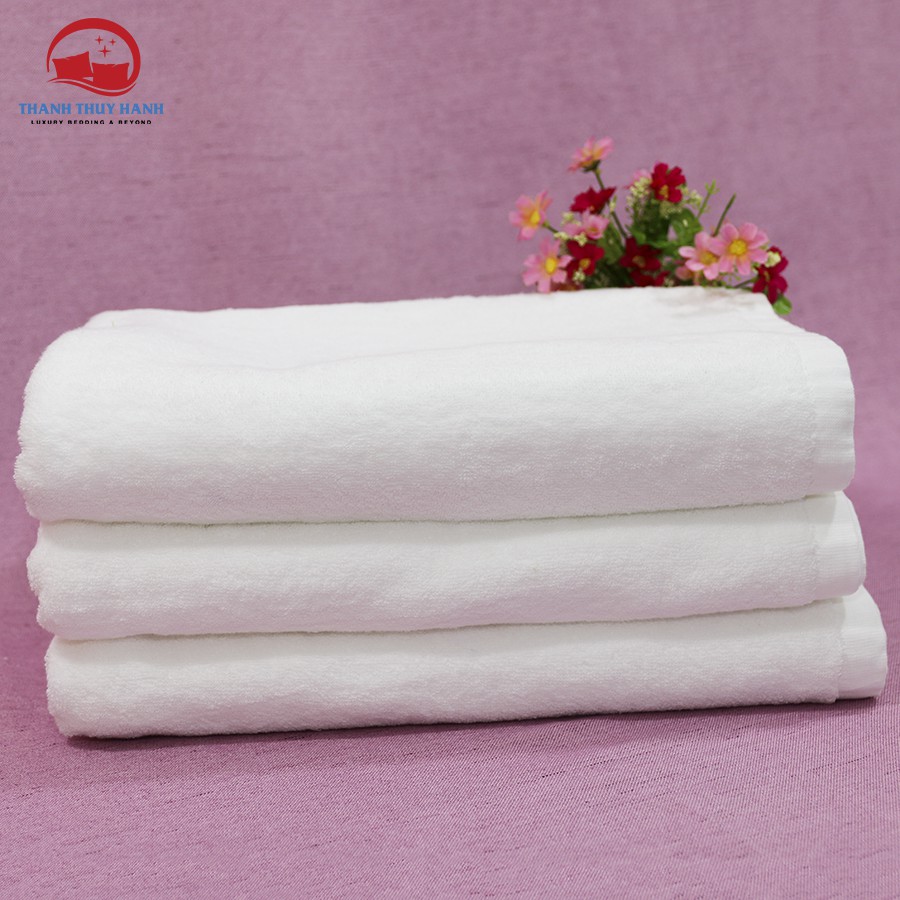 Khăn tắm khách sạn Amanda  70X140X500g, cotton thấm nước tốt