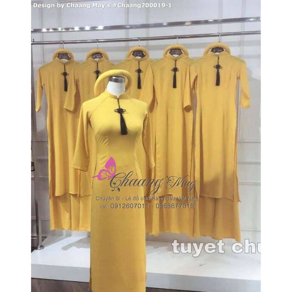Áo dài cách tân truyền thống Combo 12SP áo dài may sẵn giá rẻ đồng phục cưới hỏi đẹp