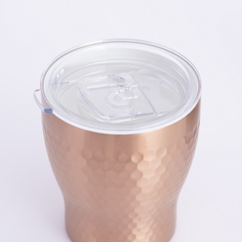 Volcano Ly giữ nhiệt inox hoa văn tổ ong 2 lớp phủ sứ Tiamo 230ml