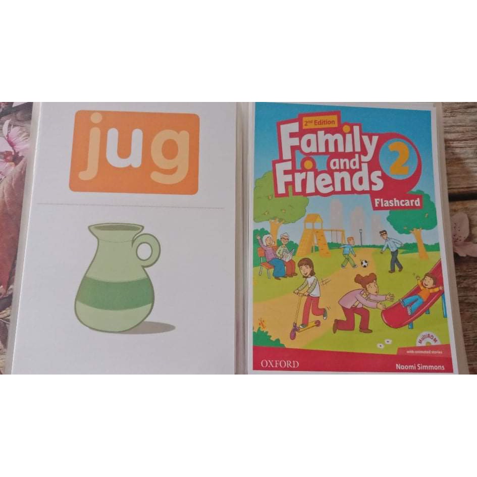 Flashcard family and friends starter, 1,2,3,4 ép plastic