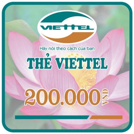 Thẻ nạp điện thoại Viettel 200K