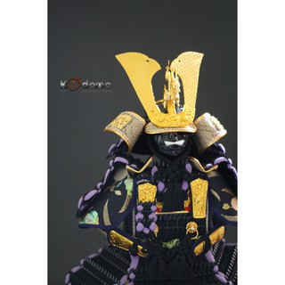 Búp bê Samurai , búp bê Nhật Bản .  Y5 TÍM ĐEN