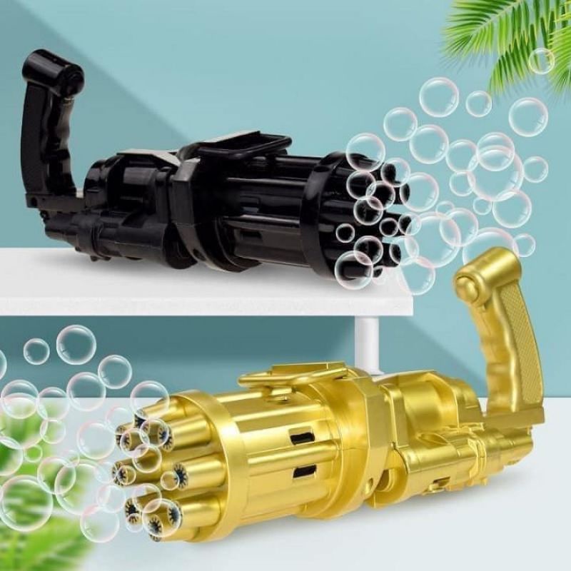 Súng Bắn Bong Bóng Xà Phòng 8 Nòng, Đồ Chơi Cho Bé