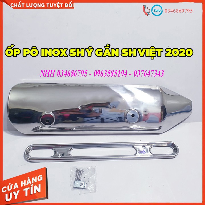 [CHÍNH HÃNG] [CHÍNH HÃNG] ỐP PÔ INOX SH Ý GẮN SH 2020 [CHÍNH HÃNG]