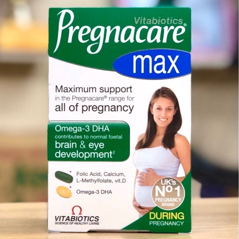 Vitamin tổng hợp cho bà bầu Pregnacare Max, Anh (84 viên) bổ sung Vitamin C, D3, DHA, Axit Folic cho bà bầu, mẹ sau sinh