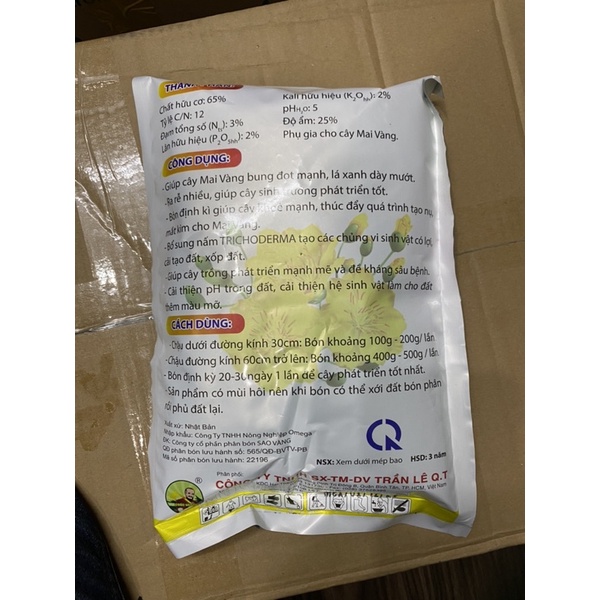 Phân Bón Mai bổ sung tricoderma chuyên dùng cho cây mai gói 1kg
