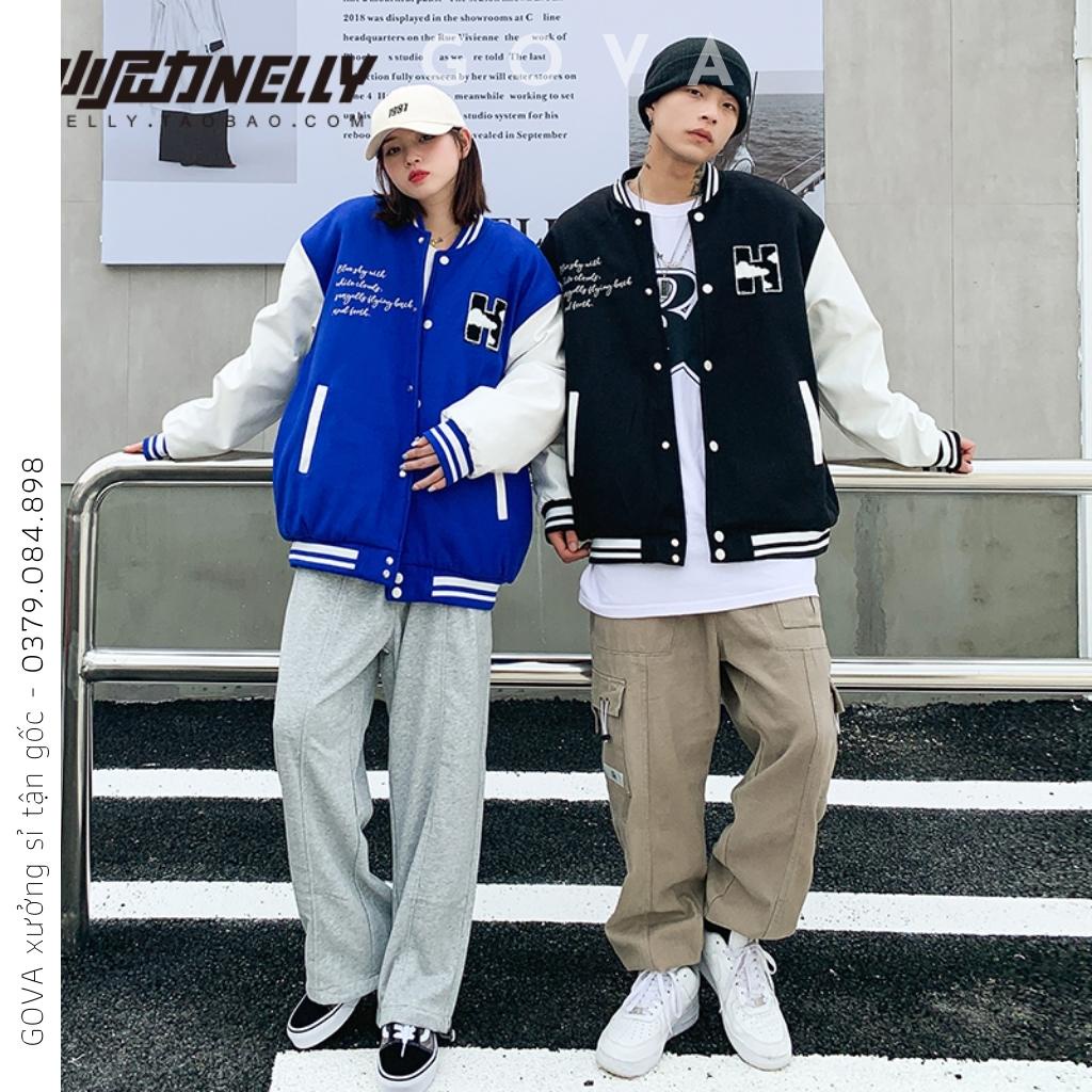 Áo Khoác Dù CHỮ H CLOUD 2 Lớp Form Rộng Nam Nữ Unisex, Áo Gió Bomber Chống Nắng Ulzzang GOVA