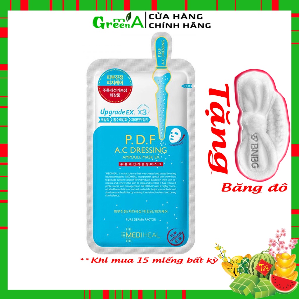 Mặt Nạ Mediheal PDF [MIẾNG LẺ] Làm Dịu Da Giảm Kích Ứng Cho Da Mụn Mediheal P.D.F AC Dressing Ampoule Mask EX 25ml