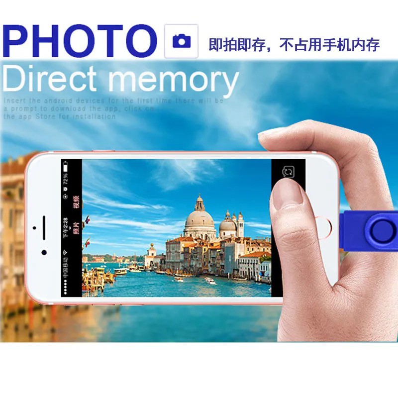 2 cổng USB OTG Flash Drive 8GB 16GB 32GB 64GB 128GB PC Android Điện thoại Pendrive USB 2.0 for Samsung Vivo Oppo