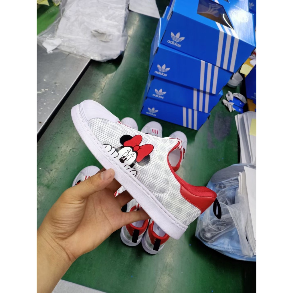 ADIDAS 69*hàng Có Sẵn*Giày Thể Thao Lưới Mềm Thoáng Khí Phong Cách Đơn Giản Cho Bé Trai Và Bé Gái