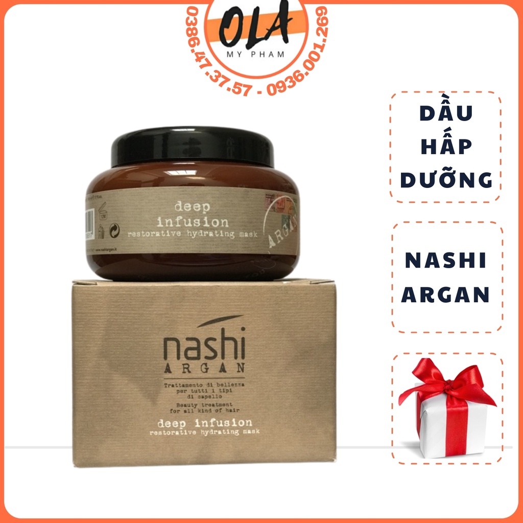 Dầu Hấp Dưỡng Phục Hồi Nashi Argan Deep Infusion 500ml - Ý - mỹ phẩm ola