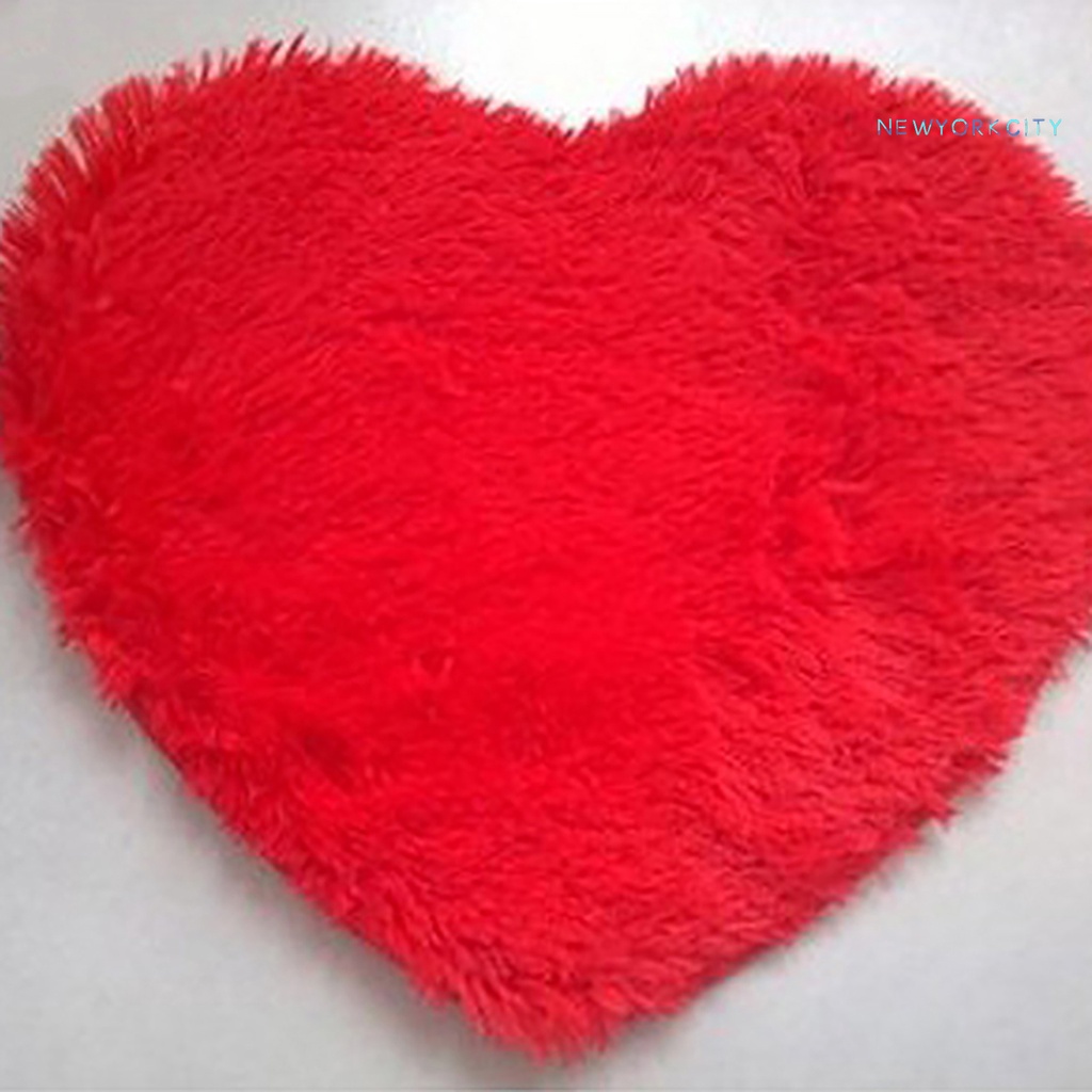 Thảm Lông Nhung Mềm Mại Thấm Hút Nước Hình Trái Tim