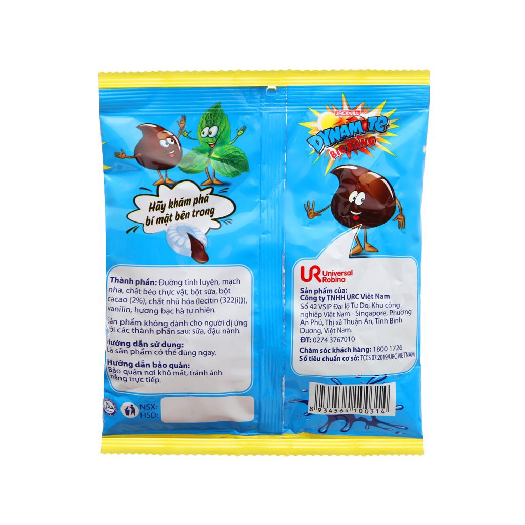 Kẹo Cứng Bạc Hà Nhân Sô Cô La Dynamite Jack'n Jill
