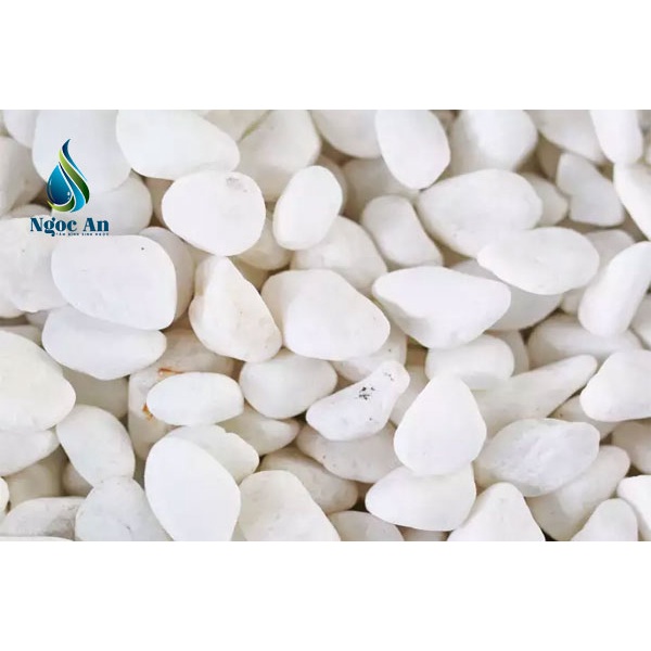 {bao lớn} sỏi trắng trang trí sân vườn bể cá, xây dựng nhiều kích thước, nguyên bao (khối lượng 10-13kg/bao)