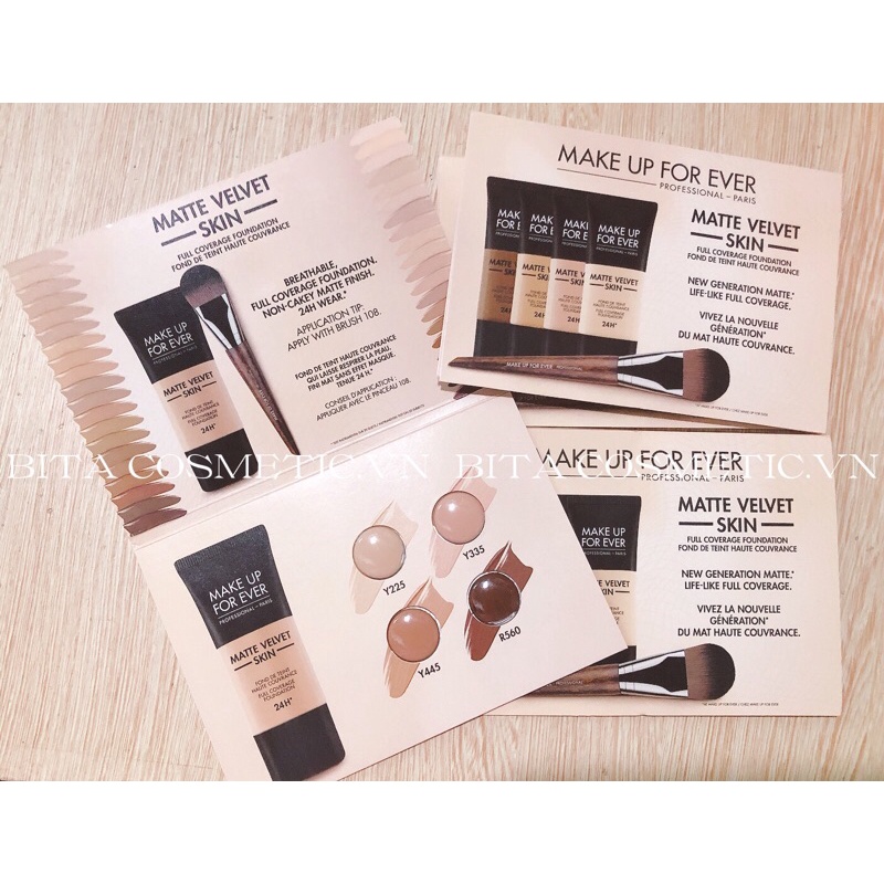 [ Make Up For Ever ]KEM NỀN MATTE VELVET SKIN FULL COVERAGE FOUNDATION