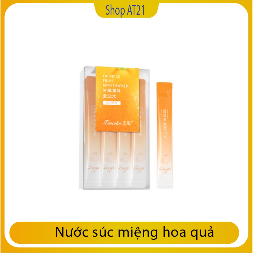 Combo 20 gói Nước súc miệng hoa quả nội địa trung, thơm miệng, nhỏ gon, dễ dàng mang theo