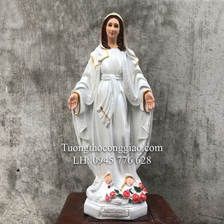 Tượng Đức Mẹ Ban Ơn 60cm mẫu mới composite