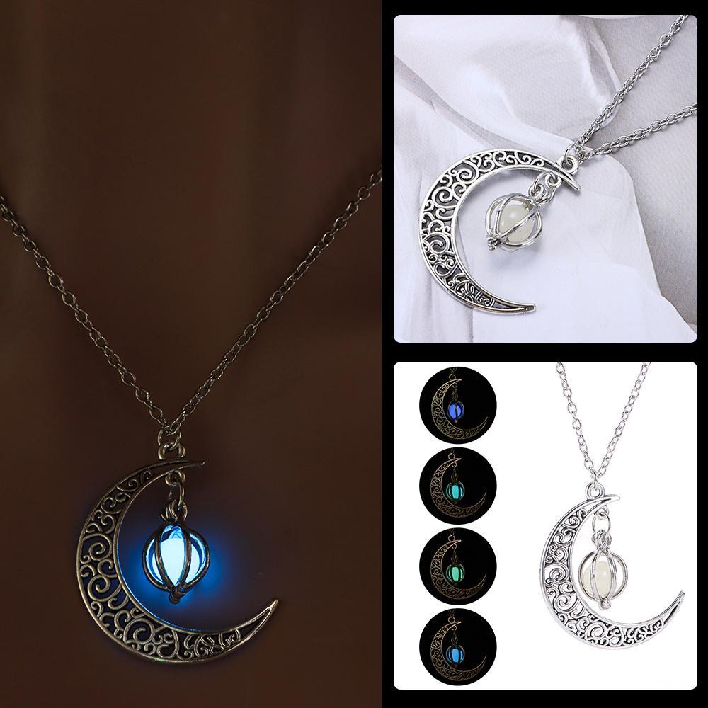 OKDEALS Vòng cổ Mạ Bạc Phát Quang Mẫu Mới