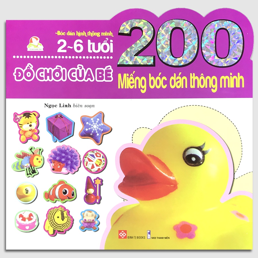 Sách - 200 Miếng bóc dán thông minh 2-6 tuổi - Đồ chơi của bé